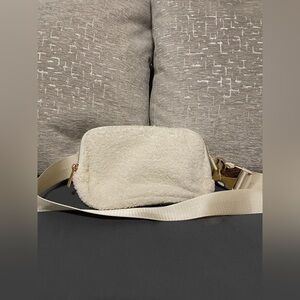 Unbranded Teddy Fleece White Fanny Belt Bag